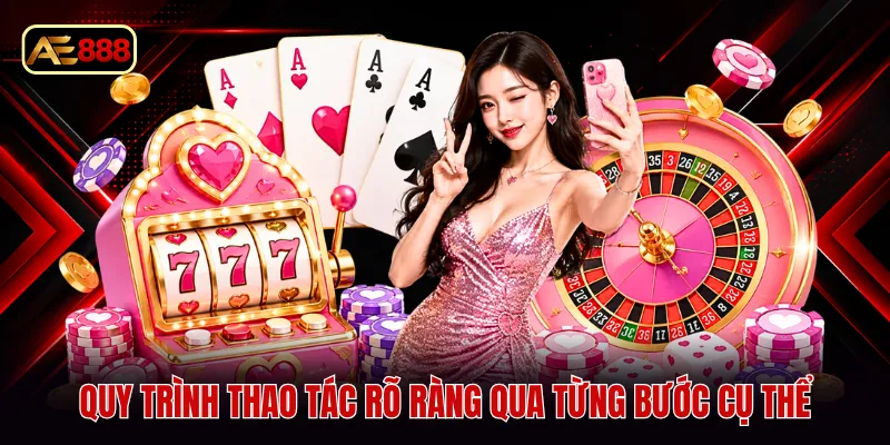 Quy trình thao tác rõ ràng qua từng bước cụ thể